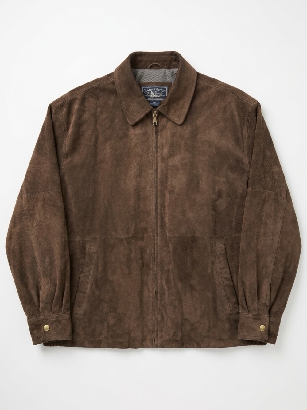 Canyon Ridge Brown Suede Leather Harrington Bomber Jacket 3X Big